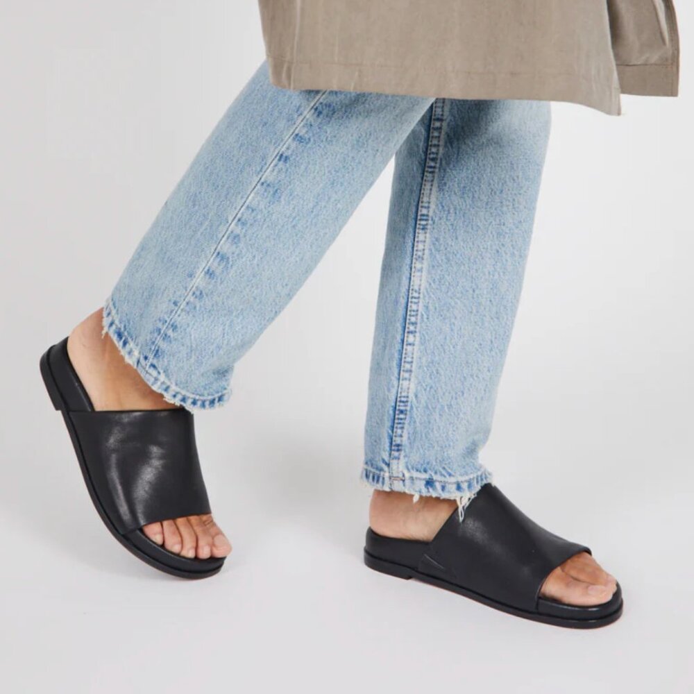 PIPPY SLIP ON SANDAL -- BLACK, 7 - INTENTIONALLY BLANK